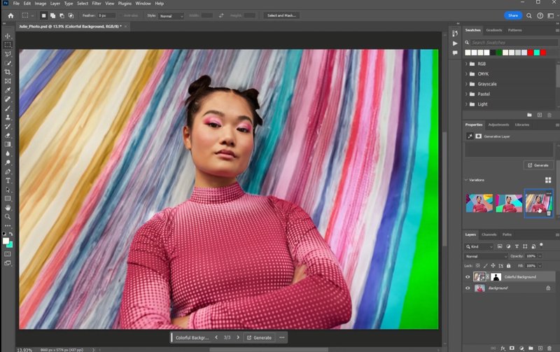 Xử lý hình ảnh trong Photoshop bằng AI nhanh chóng