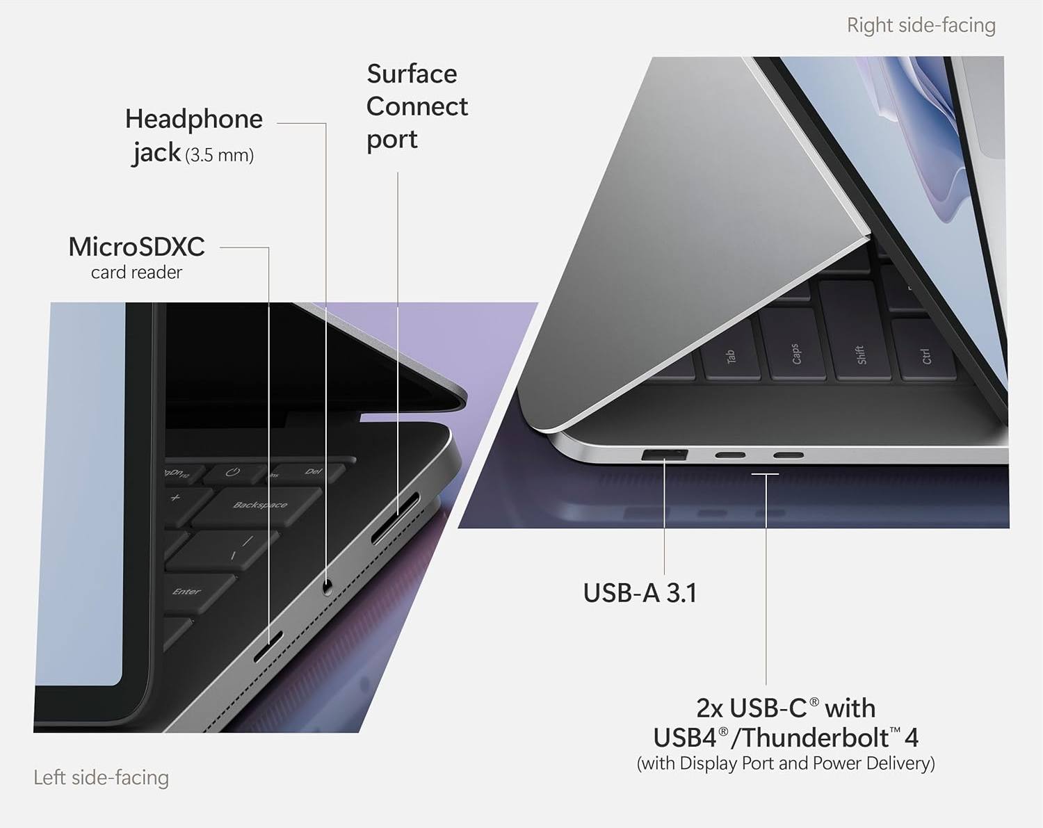 Kết nối trên Surface Laptop Studio