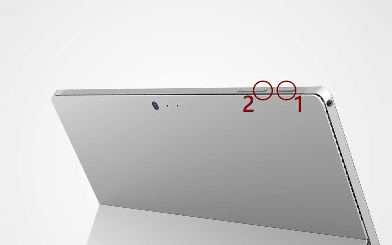 Chụp màn hình Surface bằng nút vật lý