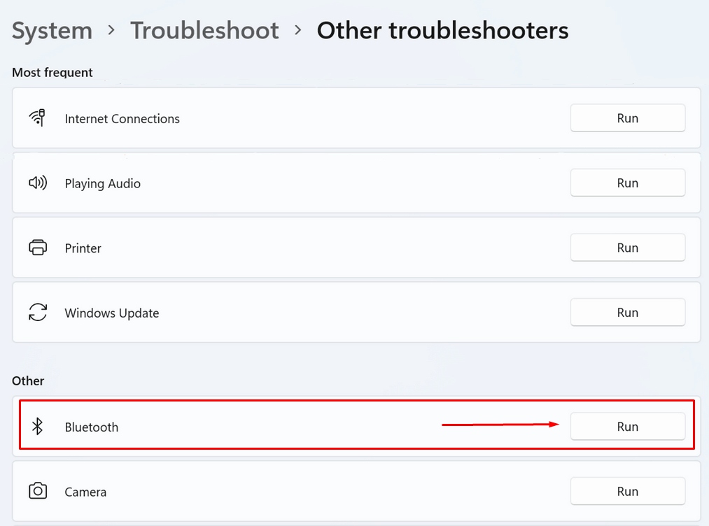 Sử dụng Trình khắc phục sự cố Windows