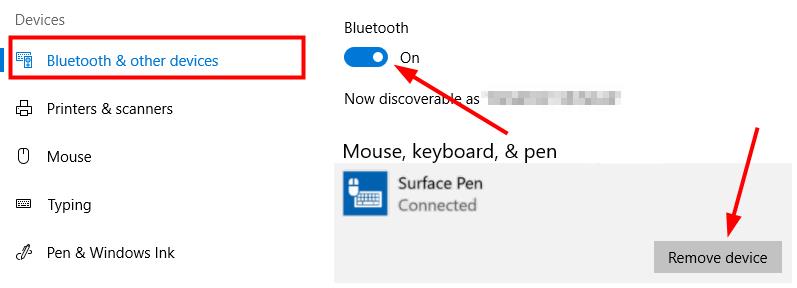 Kết nối lại Bluetooth