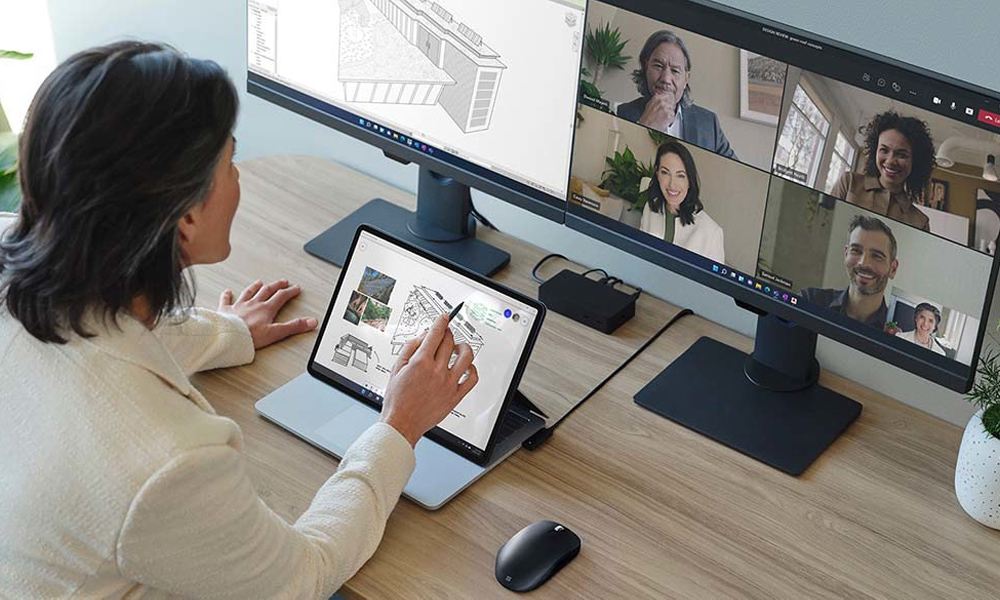 Hướng dẫn kết nối Surface Laptop Studio với nhiều màn hình