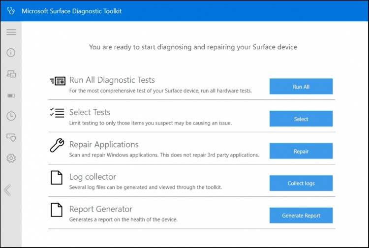 Bộ công cụ chẩn đoán Surface