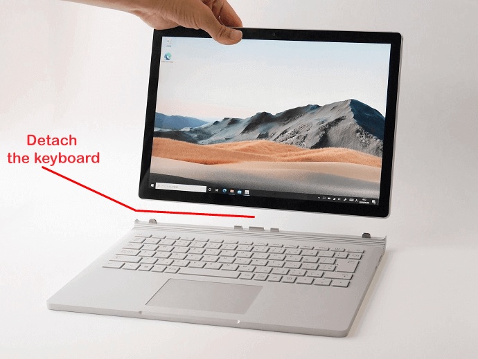 Cách tháo màn hình Surface Book đúng cách