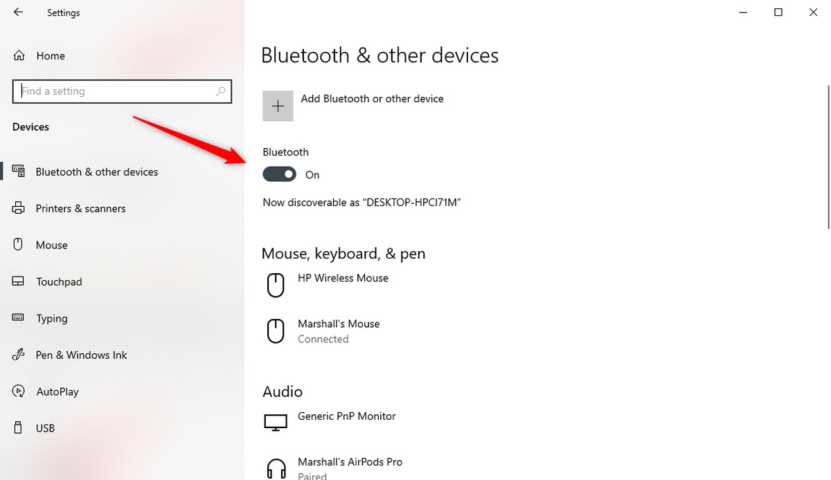 Tắt và bật lại bluetooth trên Surface Laptop 7