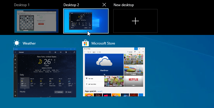 Cách tạo Desktop ảo trên Windows