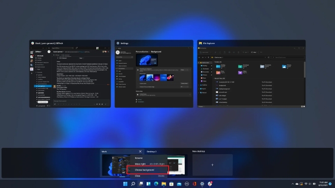Đặt hình nền riêng cho từng Desktop