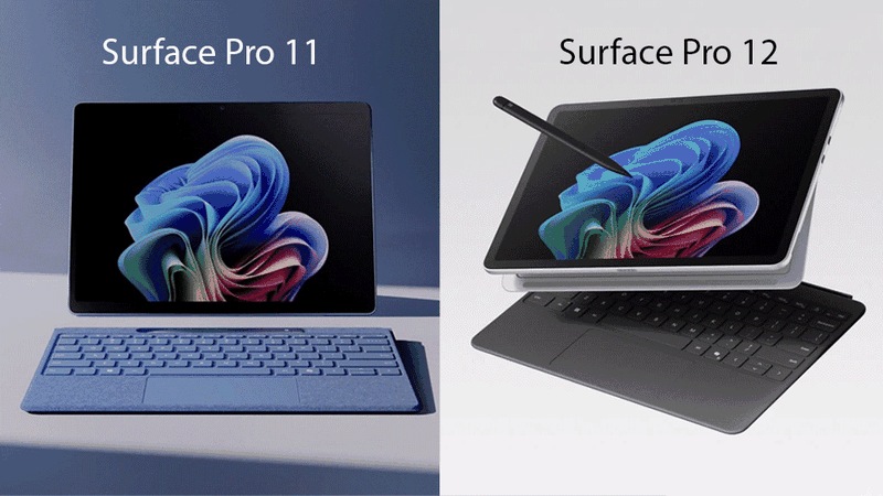 So sánh Surface Pro 11 và 12 inch