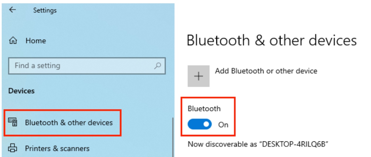 Tắt và bật lại Bluetooth