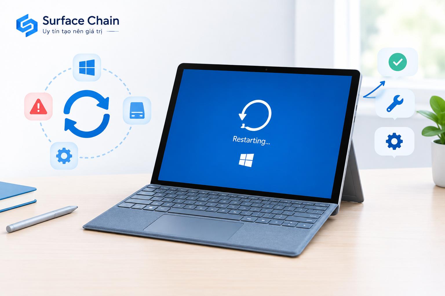 Surface Pro bị khởi động lại liên tục? Nguyên nhân và cách khắc phục hiệu quả