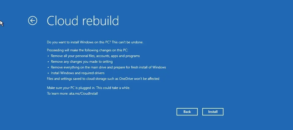 Cloud Rebuild