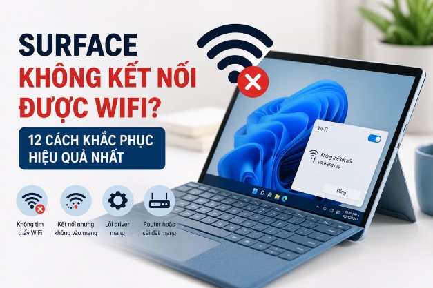 Surface không kết nối được WiFi