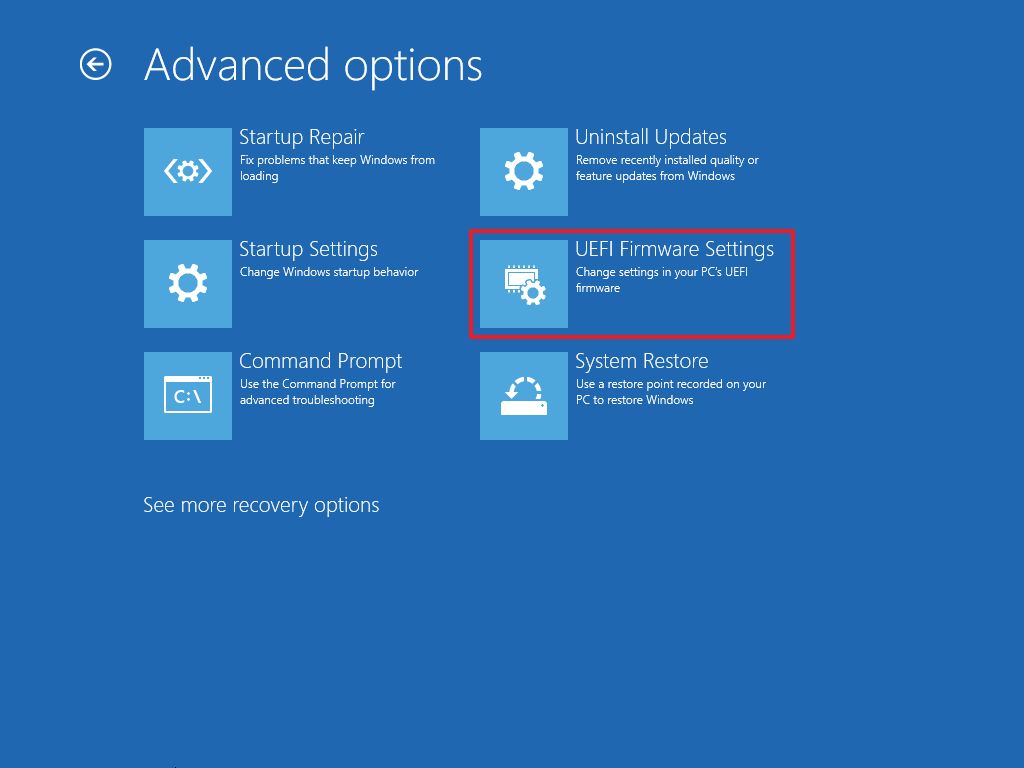 Surface UEFI