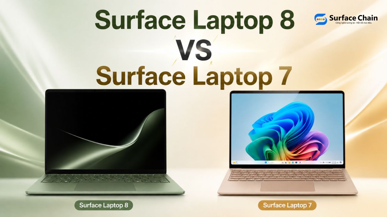 Surface Laptop 8 vs Surface Laptop 7: Có gì khác biệt?