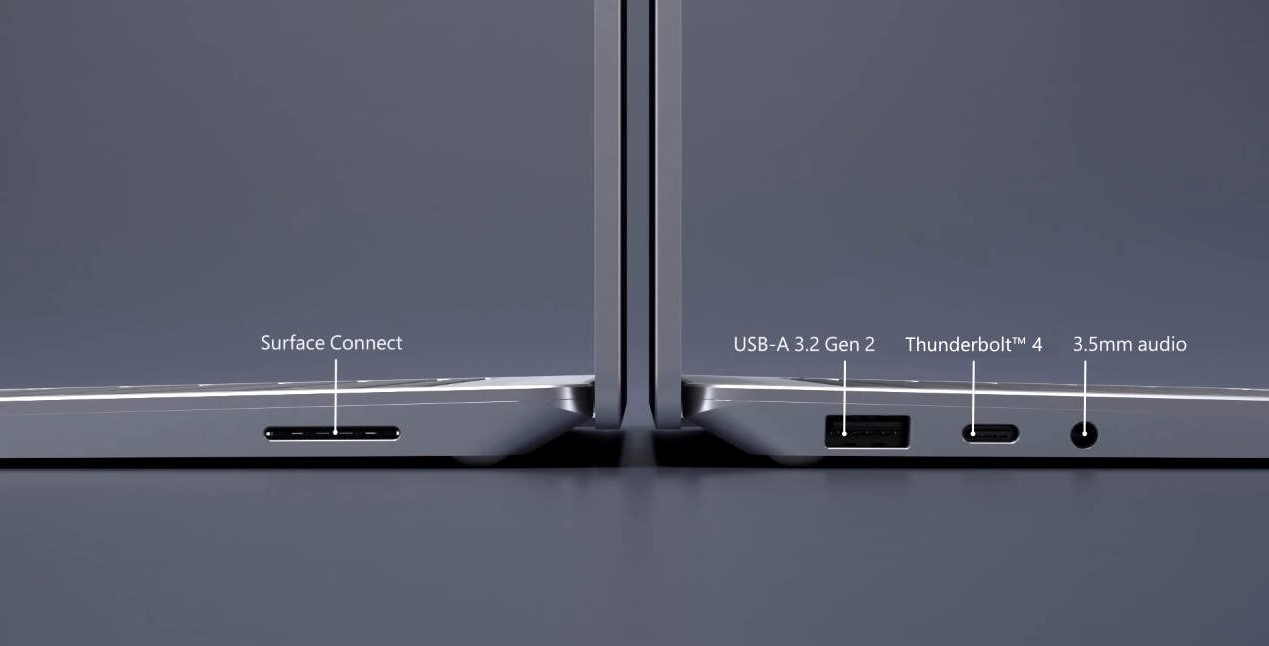 cổng kết nối trên Surface Laptop