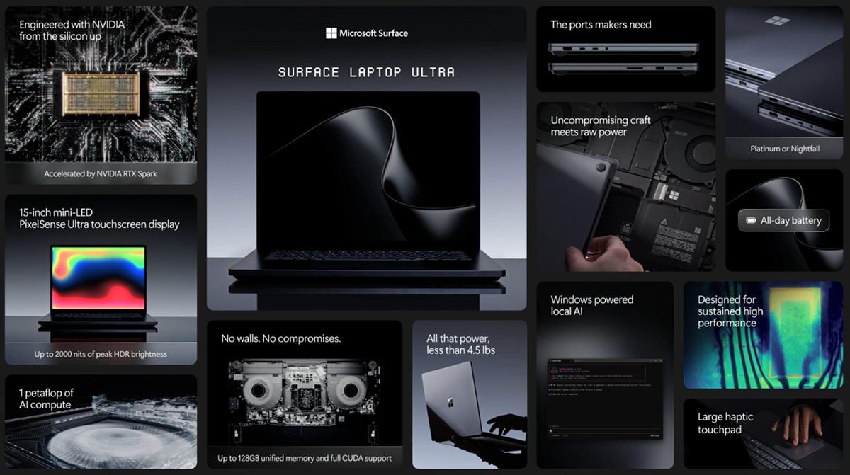 Surface Laptop Ultra 2026 có gì nổi bật