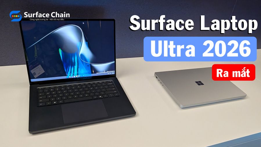 Surface Laptop Ultra 2026 mở bán: Bước tiến mới của Microsoft trong kỷ nguyên laptop AI
