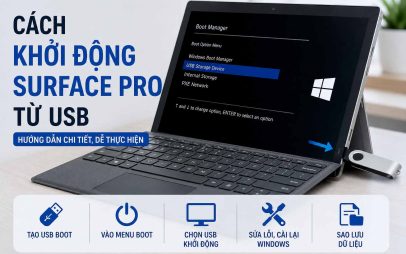 Cách khởi động Surface Pro từ USB đơn giản, chi tiết 2026