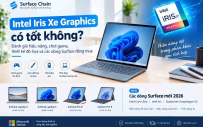 Intel Iris Xe Graphics có tốt không? Đánh giá hiệu năng và các dòng Surface đáng mua