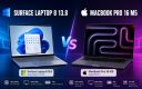 So sánh Microsoft Surface Laptop 8 13.8 vs MacBook Pro 16 M5 (2026): Đâu là lựa chọn đáng mua hơn?